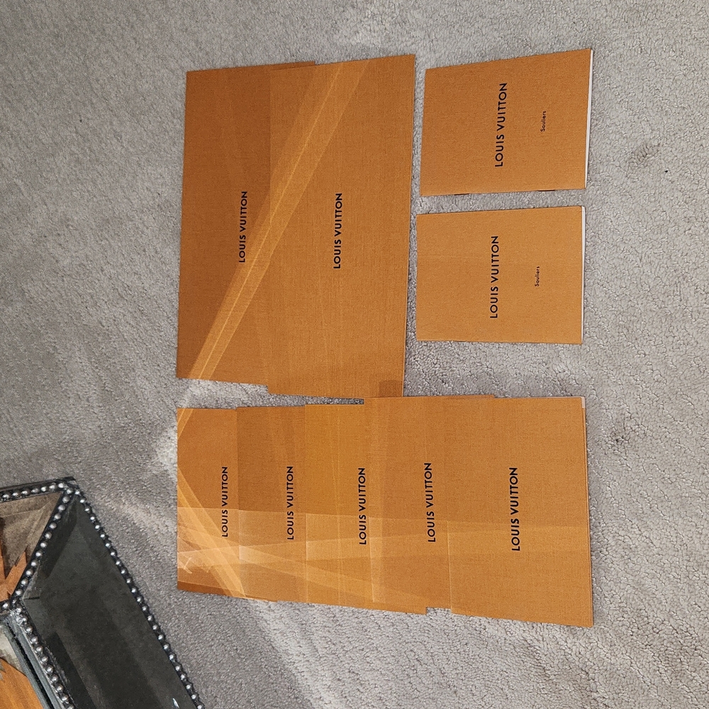 Louis Vuitton Receipt Holders (7) & Care Pamphlets (2)!